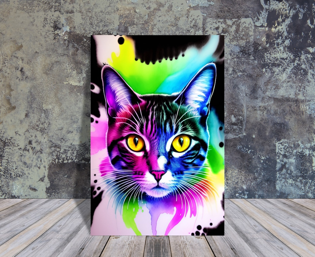 Cat Watercolor PRINTABLE ART | Digital Download | Animal Posters ...