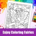 15 Super Cute Fairy Coloring Pages for Kids Printable, Fairy Colouring ...