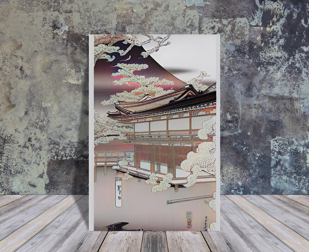 Japanese Style Decor Antique Japanese Wall Art Print Asian Printable