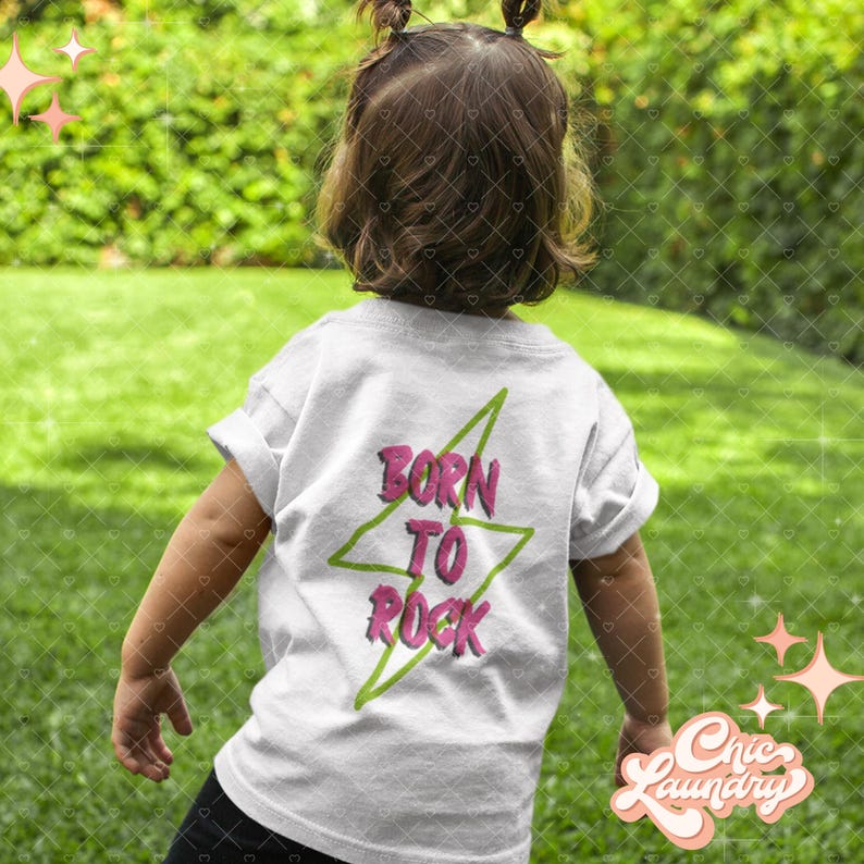 Born to Rock Bolt Kids Tot Toddler Baby Punk Hard Metal Rocknroll Band