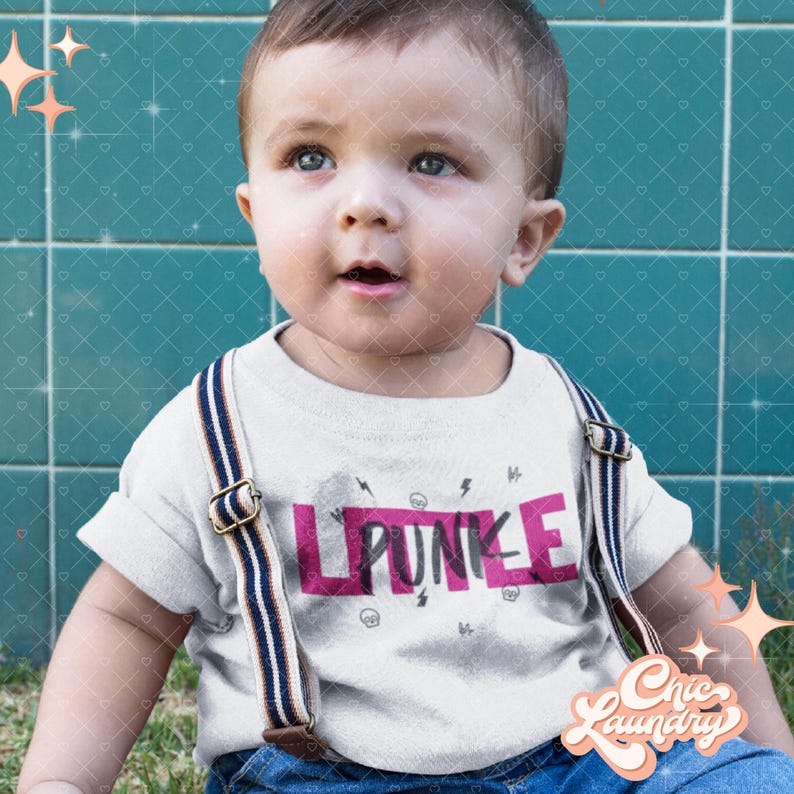Little Punk Kids Tot Toddler Baby Hard Metal Rock N Roll Band Parody