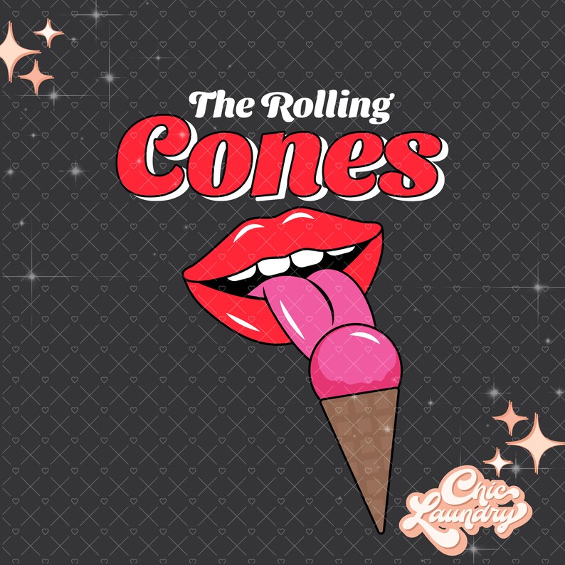 Rollingstone Ice Cream Kids Tot Toddler Baby Punk Hard Metal Rock N