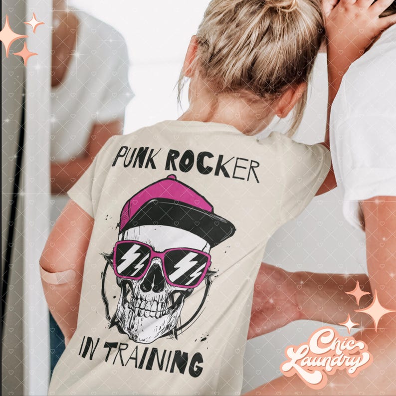 Punk Rocker in Training Skul L Kids Tot Toddler Baby Hard Metal Rock N