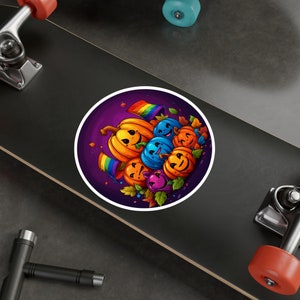 LGBT Pride Pumpkin Patch Vinyl Decal - Halloween - Sticker