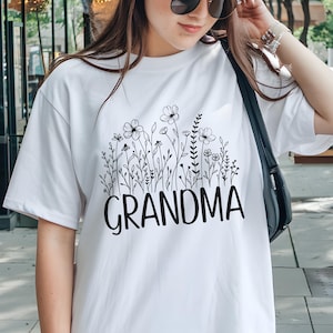 Wildflower Grandma SVG  Grandma Design for Cricut Sunflower Grandma Shirt Digital Download Gift Idea for grandma
