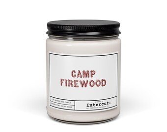 Camp Firewood Candle, Natural Soy Candle