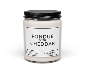 Fondue With Cheddar Candle, Natural Soy Candle