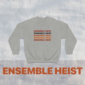 Ensemble Heist Sweatshirt, Ocean&#39;s Eleven, Fast Five, Out of Sight, The Italian Job, Mission: Impossible, Usual Suspects, Inception, Heat