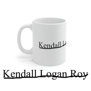 Taza Succession Kendall Roy, taza HBO, Jeremy Strong, tachado, subrayado, taza Waystar Royco