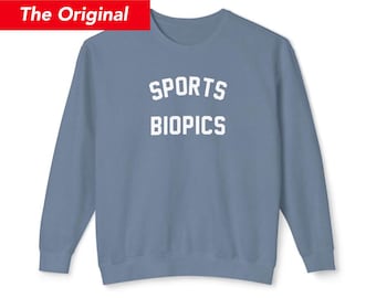 Sports Biopics Crewneck Sweatshirt, Custom Colors Varsity Movie Genre Sweatshirt
