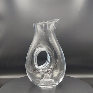 Vintage Glass MCM Style Wine or Water Decanter/Carafe/Pitcher