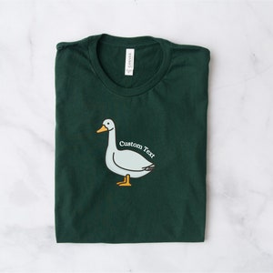 Custom Shirt, Unisex Shirt, Custom Goose Shirt, Personalized Shirt, Custom Text Shirt
