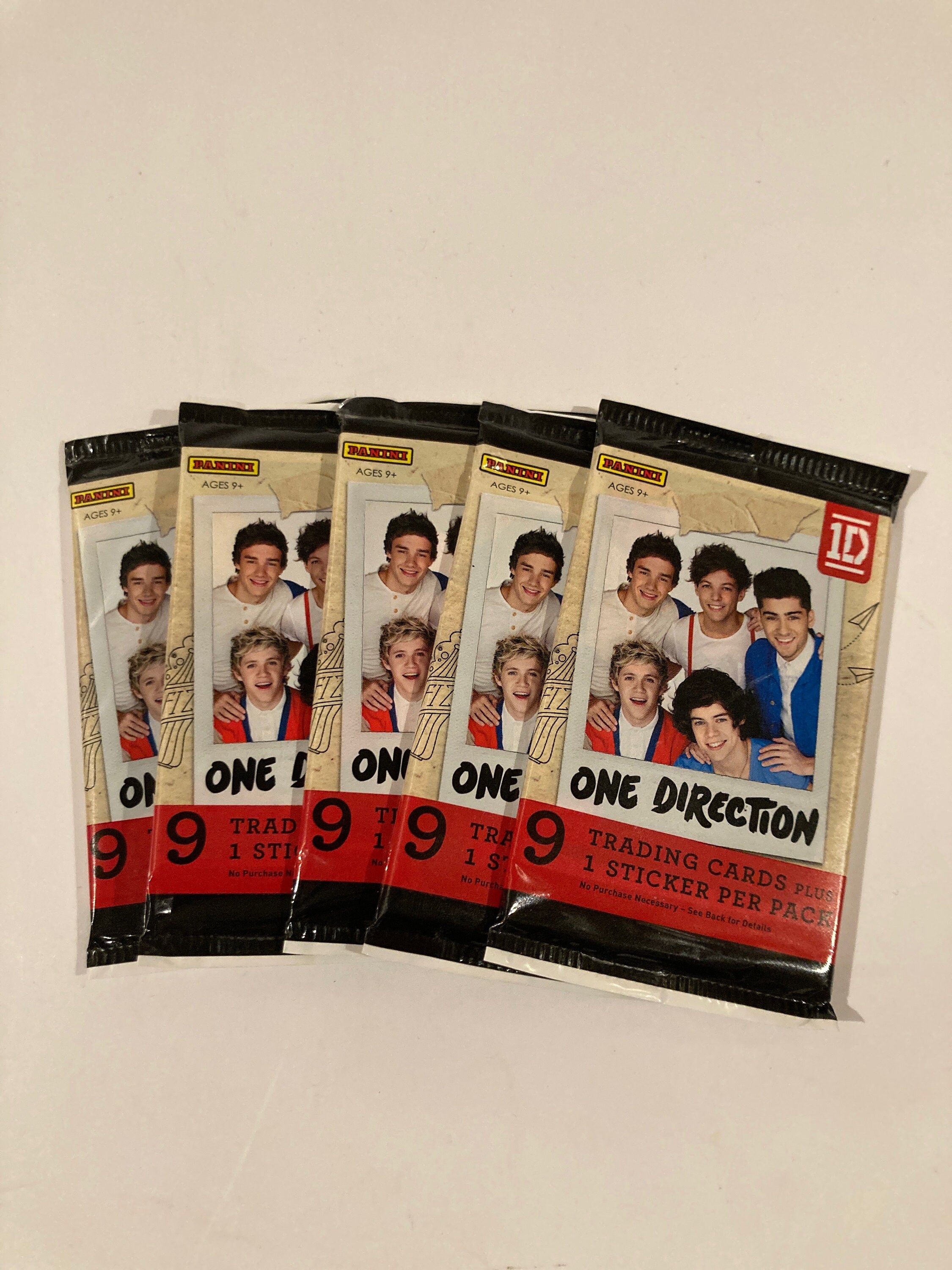 Panini 2013 One Direction 5 X Trading Card Pack NEW Etsy