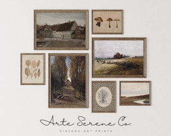 VINTAGE Fall Wall Art SET, Stampe d'arte per decorazioni autunnali STAMPABILE Wall Art, Stampa artistica di paesaggi autunnali, Decorazioni per la fattoria autunnale, Decorazioni per pareti autunnali