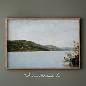 VINTAGE Landscape Wall Art Printable Digital Download Art Print Landscape Art For Bedroom Print At Home Rutic Landscape Painting
