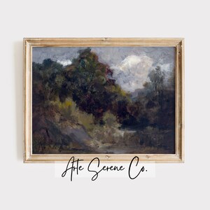 VINTAGE Abstract Landscape Art Print Modern Farmhouse Wall Art Digital Download Art Prints Landscape Oil Painting