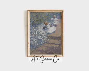 VINTAGE Nursery Art Print Printable Digital Download Nursery Wall Art Girls Nursery Art Print Beige Nursery Prints Farmhouse Nursery Art