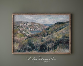 Abstract Landscape | Soft Neutral Oil Painting | Landscape Wall Art | Digital Download | Printable Wall Art | Abstract Art Print