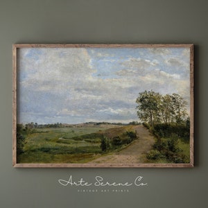 Farmhouse Wall Art Landscape Printable Digital Download Art Print Country Landscape Art Print Large PRINTABLE Landscape Art