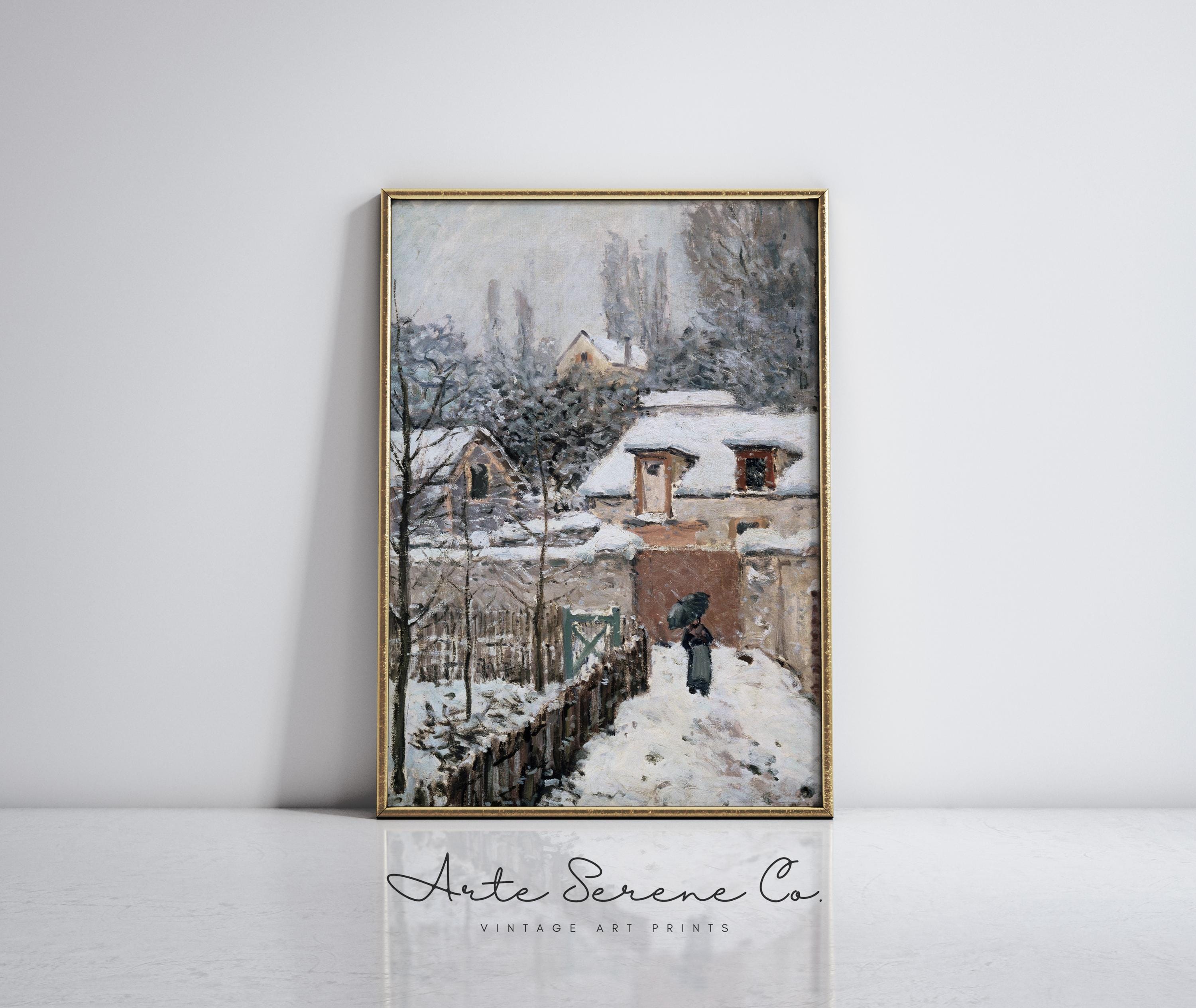Printable Wall Art Winter Landscape Print Rustic Winter Decor Digital ...