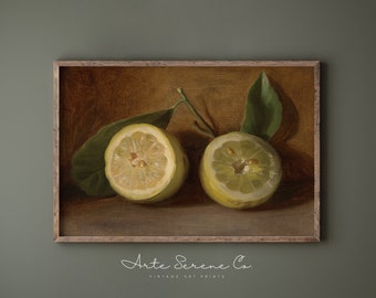 VINTAGE Kitchen Still Life Oil Painting Printable Wall Art Country Farmhouse Kitchen Art Print Yellow Kitchen Decor Art for Kitchen