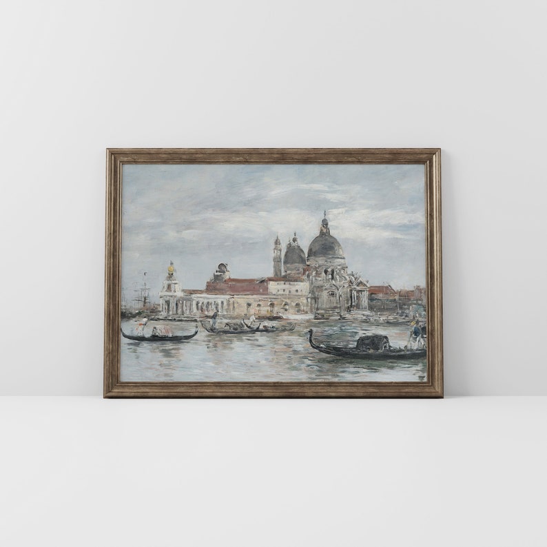VINTAGE European Art Print Printable Art Digital Download Art Print Vintage Prints Venice Canal