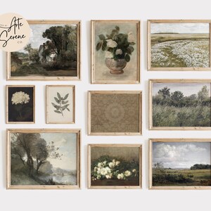 Gallery Wall, Printable Art Prints, Vintage Art Gallery Wall Set, Digital Prints, Gallery Wall Art, Vintage Wall Art, Gallery Wall Prints