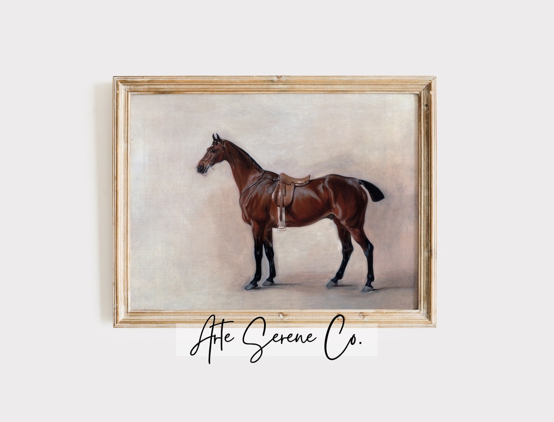 ANTIQUE Horse Art Print Equestrian Wall Art Vintage Art Print Farmhouse ...