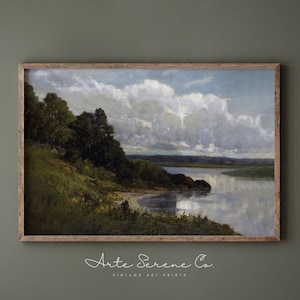 PRINTABLE Landscape Painting Moody Landscape Art Print Digital Download Print at Home Landscape Wall Art Vintage Landscape Fine Art Print