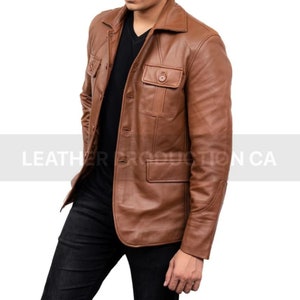 Men's Leather jacket -Men's black leather jacket, Men's formal genuine leather jackets, leather jacket men, men's leather jacket.