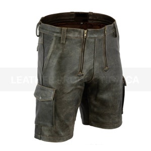 Mens handmade Leather Shorts, Party Shorts, Summer Shorts, Gym Shorts, Yoga Shorts, Leather shorts,  Party wear shorts, Gift for him