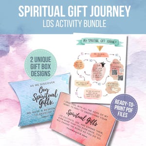 LDS Spiritual Gifts Activity Bundle: Flow Chart & Gift Box Download (PDF + Canva)