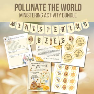 LDS Ministering Bees Activity Printable Bundle: Canva Template & PDF (Digital Download)