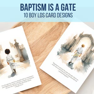 LDS Primary Boys Doopkaartprogrammabundel, Instant afdrukbare pdf-download, LDS-citaten cadeau, ik ben een discipel van Jezus Christus, doopbriefje