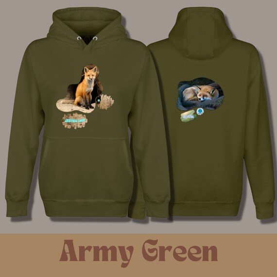 Fox Lover Hoodie Comfy Cozy High End ECO Cotton Original Design