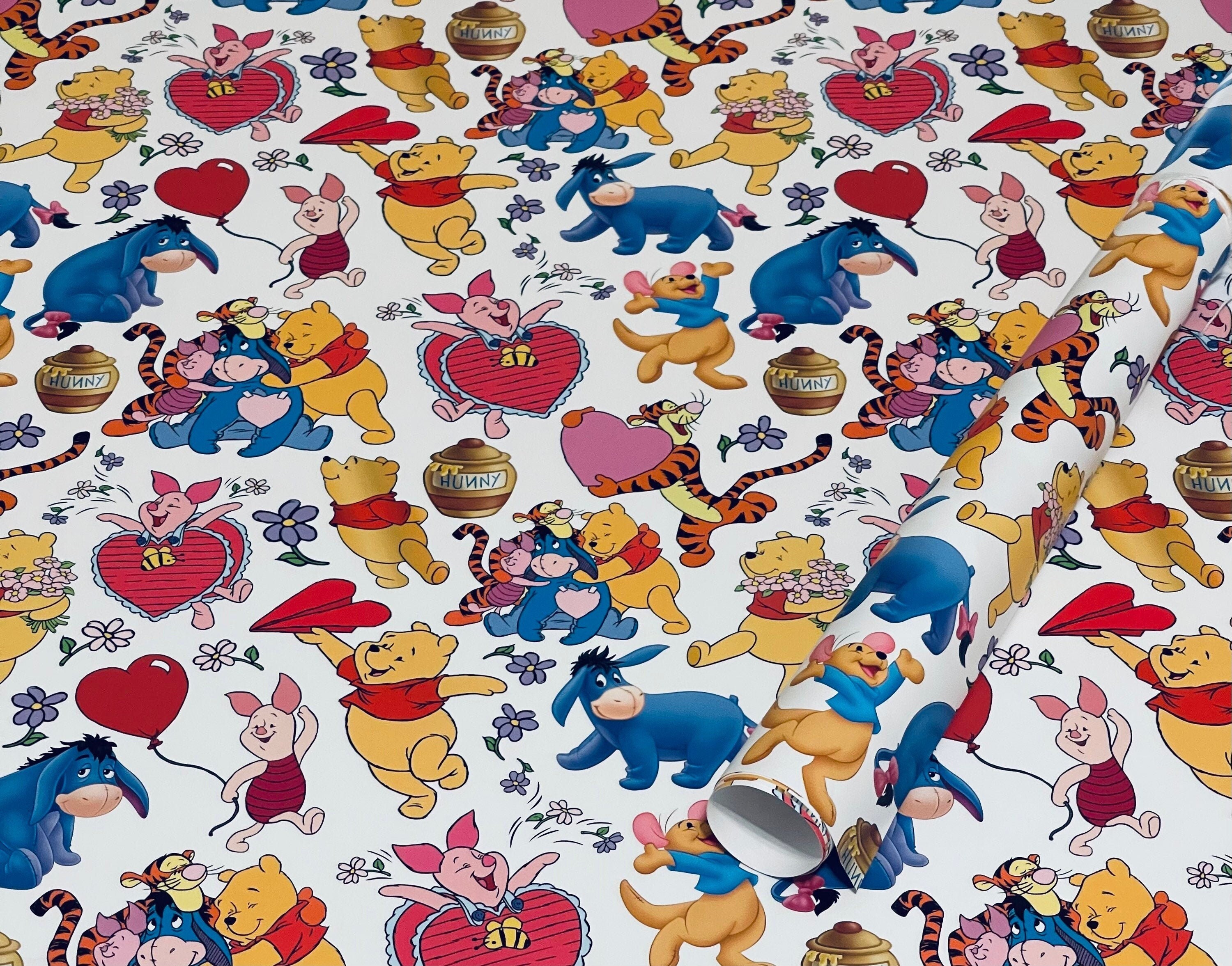 Winnie The Pooh Wrapping Paper Sheets - Set of 3 sheets - Disney Birthday Party