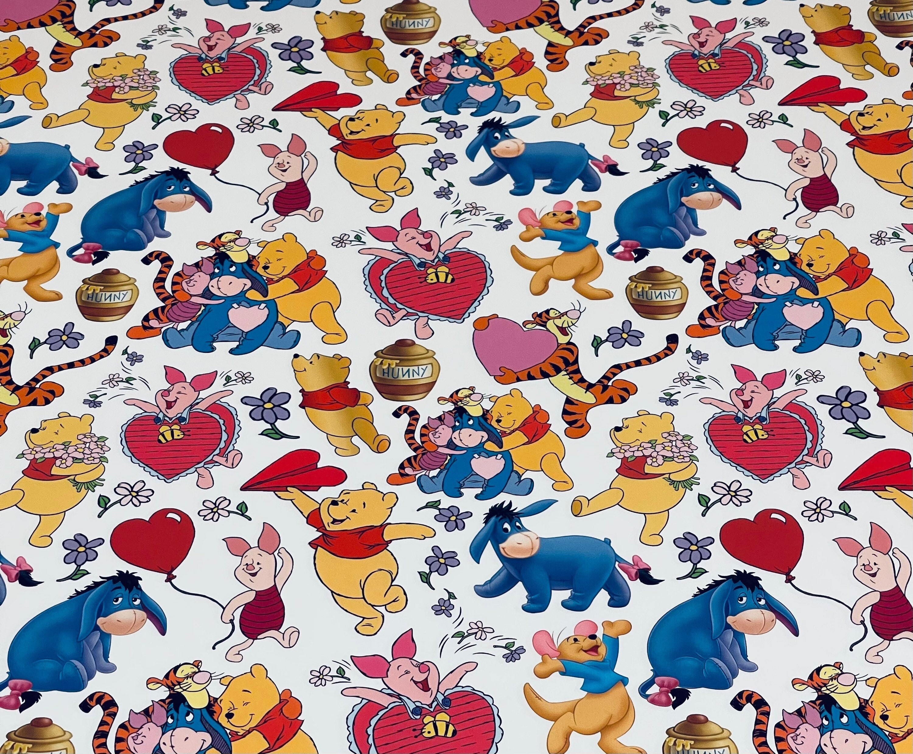 Winnie The Pooh Wrapping Paper Sheets - Set of 3 sheets - Disney Birthday Party