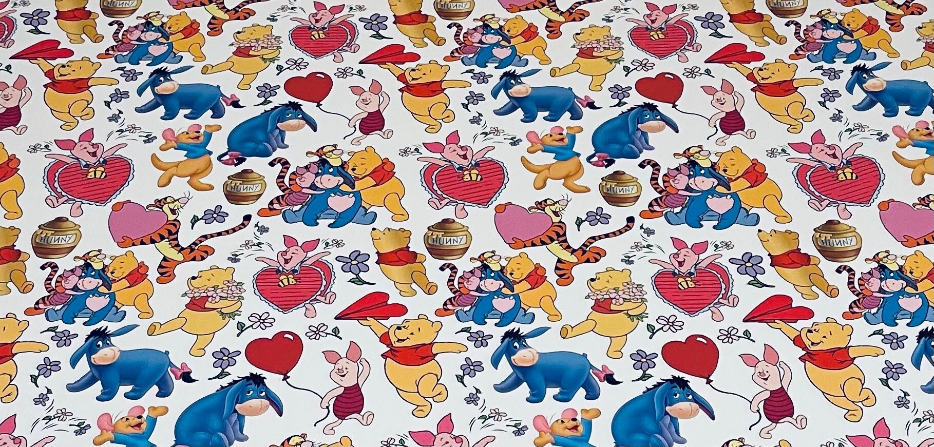 Winnie The Pooh Wrapping Paper Sheets - Set of 3 sheets - Disney Birthday Party