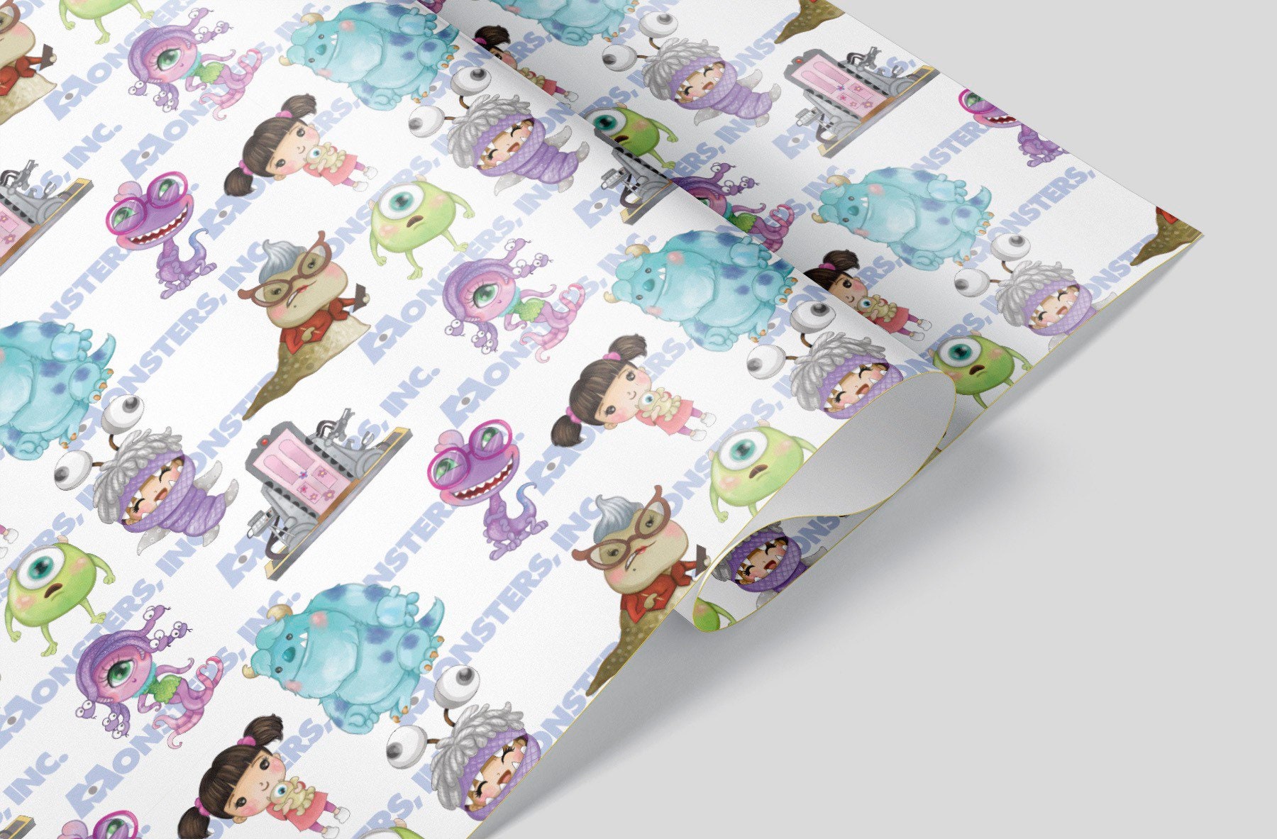 Monsters Inc Wrapping Paper Sheets