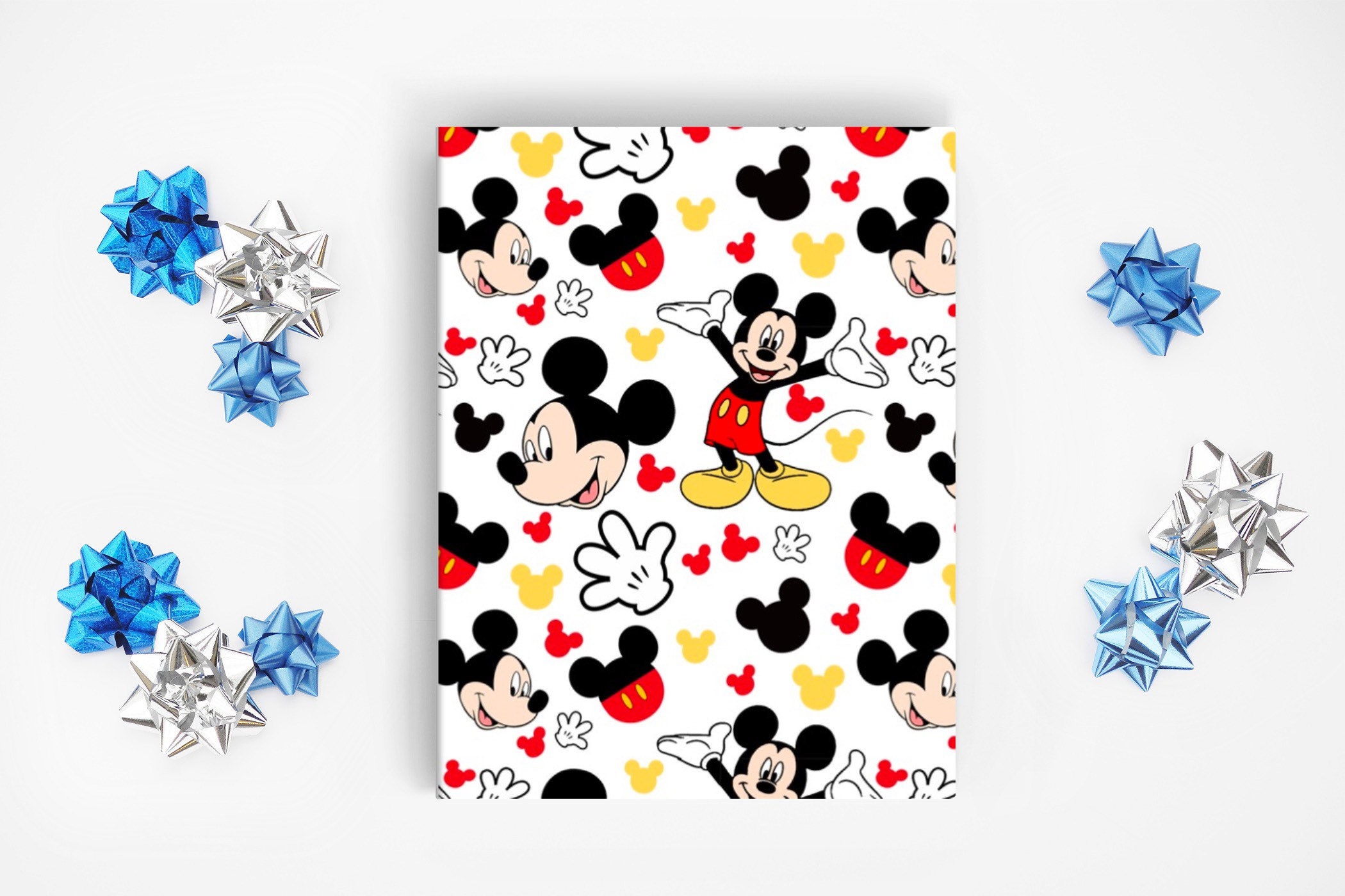 Mickey Mouse Wrapping Paper Sheets Disney Disneyland Magic Kingdom