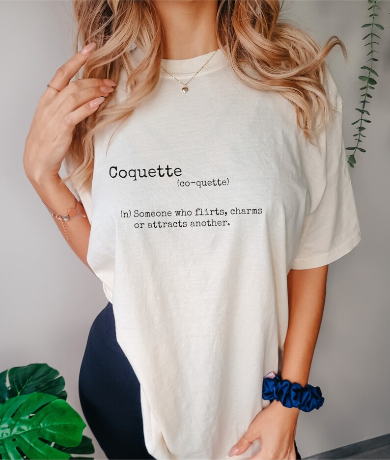Coquette Shirt Coquette Definition Shirt Coquette Aesthethic Etsy