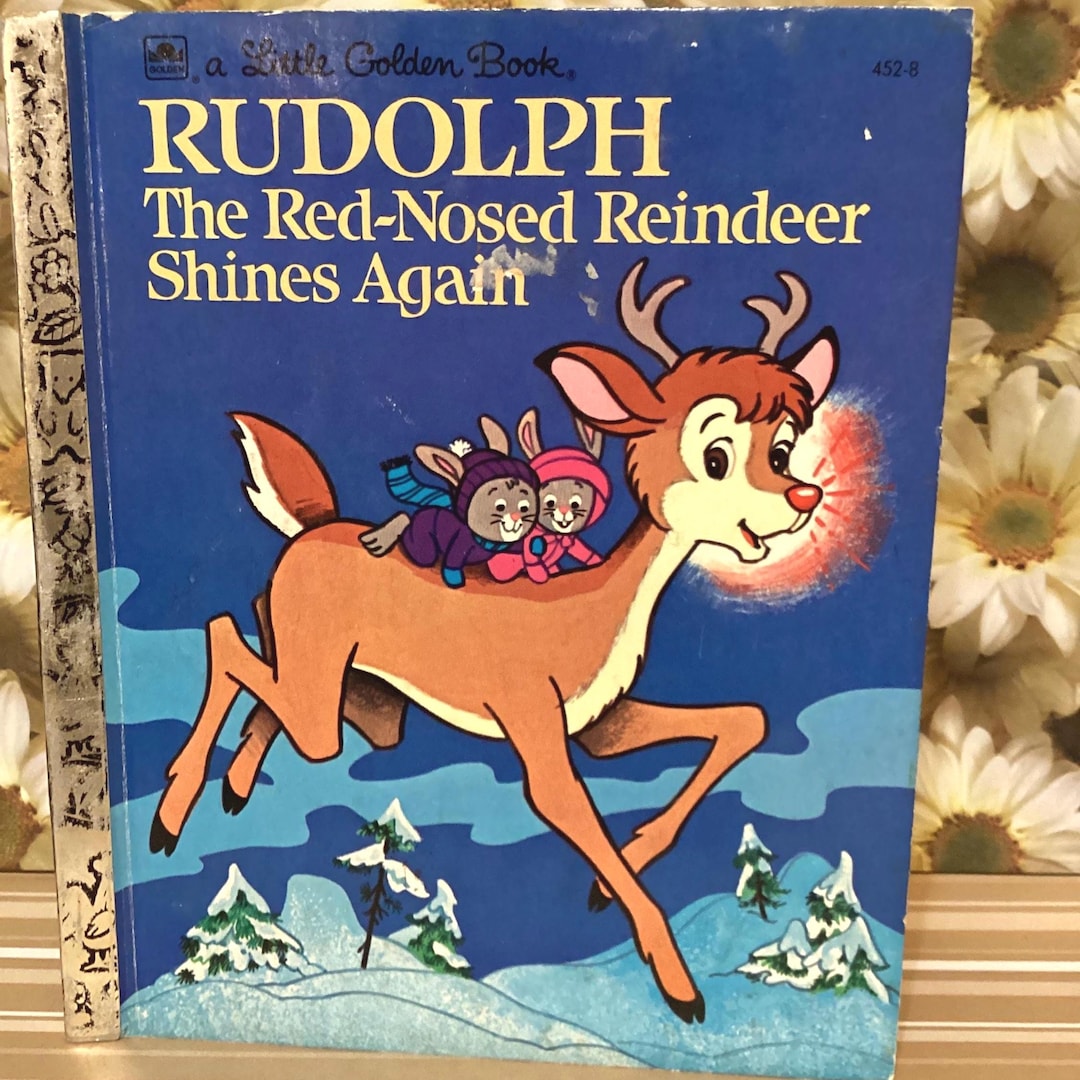 Vintage Little Golden Book: Rudolph the Red Nosed Reindeer, Hardcover ...