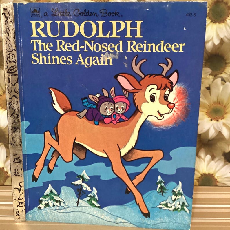 Vintage Little Golden Book: Rudolph the Red Nosed Reindeer, Hardcover ...