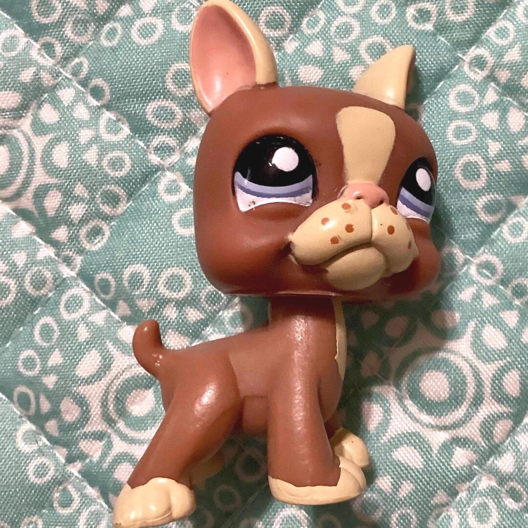 Vintage Littlest Pet Shop Boston Terrier Dog LPS #1789- Authentic ...