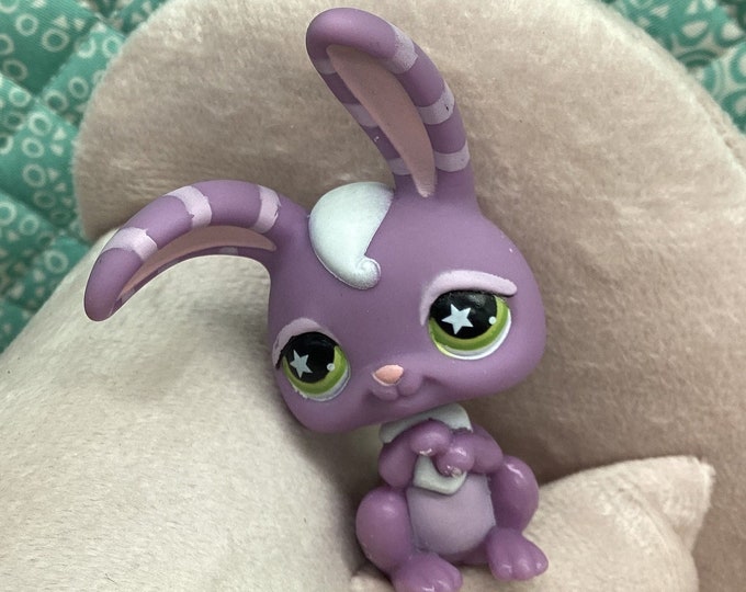 Littlest Pet Shop Lps #828 Bunny Rabbit Authentic Hasbro Purple W ...