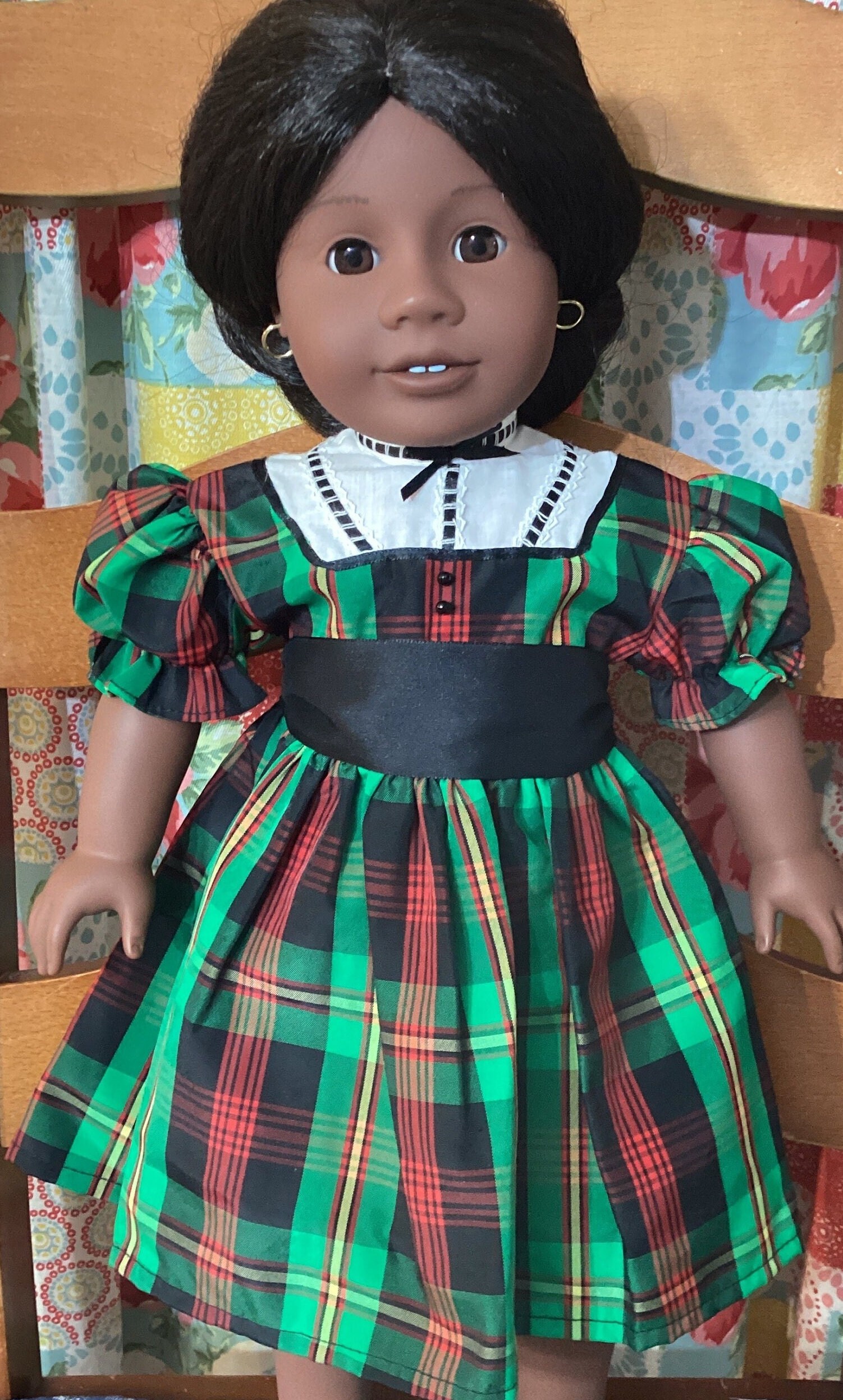 Pleasant Company Addy CHRISTMAS DRESS Tagged 1995 Pleasant Company Tartain  Plaid Dress Only (doll NOT for Sale) Free Shipping - Etsy