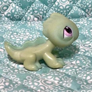 Vintage Littlest Pet Shop: LPS #374 Iguana-Authentic Hasbro