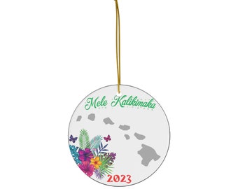 Mele Kalikimaka - Keramik Ornament