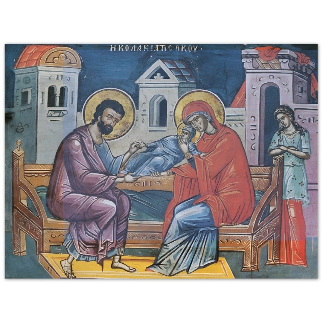 Sts. Joachim and Anna, Orthodox Icon on Wood Etsy