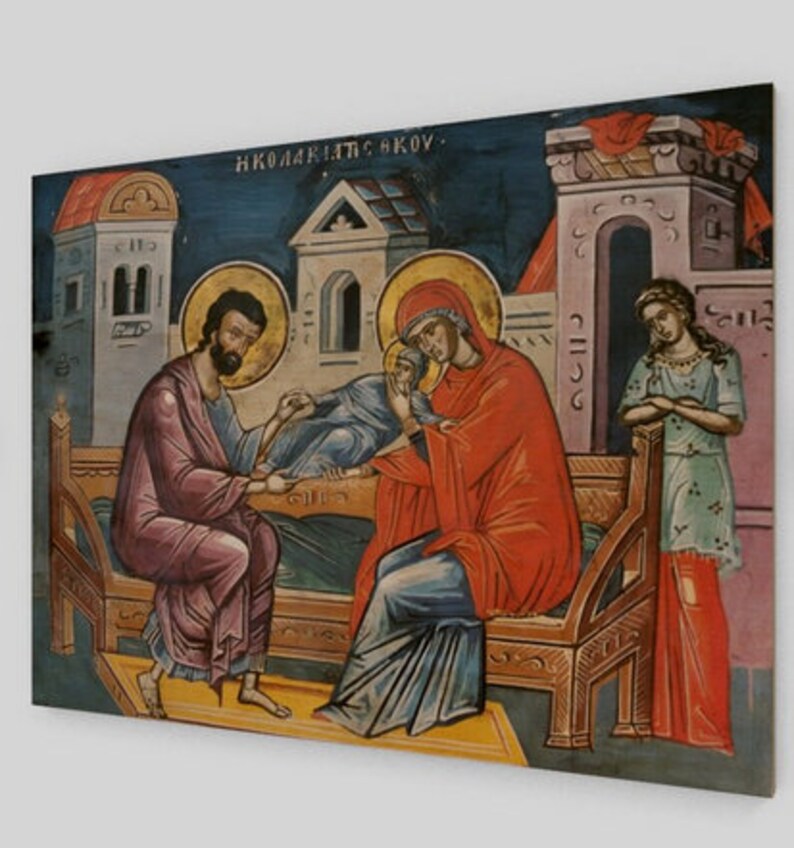 Sts. Joachim and Anna Orthodox Icon on Wood Etsy